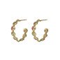 Aros Abiertos VICTORIA CRUZ Bruma Para Mujer - Textura y Cristales en Plata de Ley Multicolor - Baño en Oro 18KT | A5492-MDT Aros Abiertos VICTORIA CRUZ Bruma Para Mujer - Textura y Cristales en Plata de Ley Multicolor - Baño en Oro 18KT | A5492-MDT