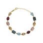 Pulsera VICTORIA CRUZ Borea Para Mujer - Cristales en Plata de Ley Multicolor - Baño en Oro 18KT | A5483-MDP