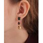 Pendientes Cortos VICTORIA CRUZ Borea Para Mujer - Cristales en Plata de Ley Multicolor - Baño Oro 18KT | A5478-MDT Pendientes Cortos VICTORIA CRUZ Borea Para Mujer - Cristales en Plata de Ley Multicolor - Baño Oro 18KT | A5478-MDT