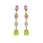 Pendientes Largos VICTORIA CRUZ Amalfi Para Mujer - Cristales en Plata de Ley Multicolor - Baño Oro 18KT | A5433-MDT Pendientes Largos VICTORIA CRUZ Amalfi Para Mujer - Cristales en Plata de Ley Multicolor - Baño Oro 18KT | A5433-MDT