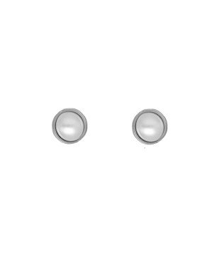 Pendientes VICTORIA CRUZ Paulette Para Mujer - Perlas Pequeñas Empire en Plata de Ley - Baño de Rodio | A4928-00HT