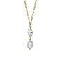 Collar Corto VICTORIA CRUZ Purpose Para Mujer - Perla Barroca y Cristal en Plata de Ley - Baño Oro 18KT | A4653-07DG Collar Corto VICTORIA CRUZ Purpose Para Mujer - Perla Barroca y Cristal en Plata de Ley - Baño Oro 18KT | A4653-07DG