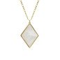 Collar corto VICTORIA CRUZ Soulquest Para Mujer - Rombo de Nácar en Plata de Ley - Baño en Oro 18KT | A4611-RODG Collar corto VICTORIA CRUZ Soulquest Para Mujer - Rombo de Nácar en Plata de Ley - Baño en Oro 18KT | A4611-RODG