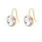 Pendientes VICTORIA CRUZ Basic Para Mujer - Ganchos Cortos con Cristal en Plata (11,5mm) - Baño en Oro 18KT | A2521-07DT Pendientes VICTORIA CRUZ Basic Para Mujer - Ganchos Cortos con Cristal en Plata (11,5mm) - Baño en Oro 18KT | A2521-07DT