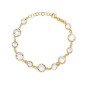 Pulsera VICTORIA CRUZ Basic Para Mujer - Cristales Plata de Ley (7mm Y 9mm) - Baño en Oro 18KT | A0692-07DP Pulsera VICTORIA CRUZ Basic Para Mujer - Cristales Plata de Ley (7mm Y 9mm) - Baño en Oro 18KT | A0692-07DP