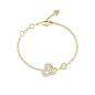 Pulsera GUESS Love Bites Mujer - Cadena de Acero IP Dorado con Corazones - Acabado Pedrería | JUBB06052JWYGS Pulsera GUESS Love Bites Mujer - Cadena de Acero IP Dorado con Corazones - Acabado Pedrería | JUBB06052JWYGS