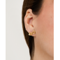 Pendientes GUESS Love Bites Mujer - Infinito de Acero IP Dorado con Corazón Cubierto de Pedrería | JUBE06049JWYGT-U