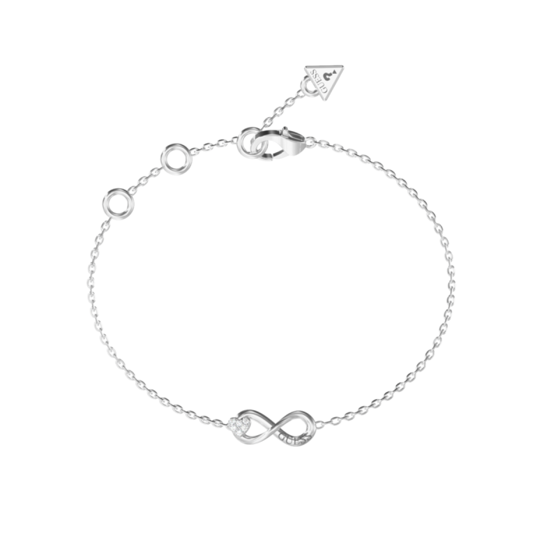 Pulsera GUESS Love Bites Mujer - Cadena Fina de Acero Plateado - Detalle Charm Infinito | JUBB06048JWRHS Pulsera GUESS Love Bites Mujer - Cadena Fina de Acero Plateado - Detalle Charm Infinito | JUBB06048JWRHS