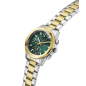 Reloj GUESS Birdie Mujer - Cronógrafo Brazalete de Acero Bicolor e IP Dorado - Esfera Verde | 3 ATM | GW1031L6 Reloj GUESS Birdie Mujer - Cronógrafo Brazalete de Acero Bicolor e IP Dorado - Esfera Verde | 3 ATM | GW1031L6