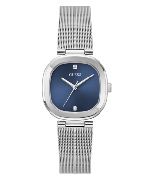 Reloj GUESS Eve Mujer - Brazalete de Acero Tipo Malla Milanesa - Esfera Azul Marino | 3 ATM | GW0768L1