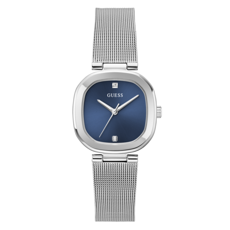 Reloj GUESS Eve Mujer - Brazalete de Acero Tipo Malla Milanesa - Esfera Azul Marino | 3 ATM | GW0768L1 Reloj GUESS Eve Mujer - Brazalete de Acero Tipo Malla Milanesa - Esfera Azul Marino | 3 ATM | GW0768L1