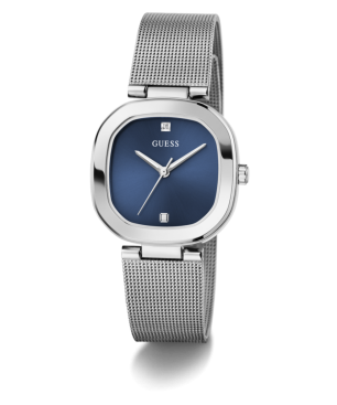 Reloj GUESS Eve Mujer - Brazalete de Acero Tipo Malla Milanesa - Esfera Azul Marino | 3 ATM | GW0768L1