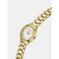 Reloj GUESS Charlotte Mujer - Analógico Brazalete de Acero IP Dorado y Bisel con Circonitas - Esfera Blanca | 3 ATM | GW0767L2