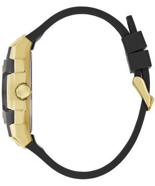 Reloj GUESS Phoenix Hombre - Cronógrafo Brazalete de Silicona Negra con Caja Bicolor -  Esfera Negra | 5 ATM | GW0956G2