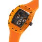 Reloj GUESS Phoenix Hombre - Cronógrafo Brazalete de Silicona Naranja - Esfera Negra | 5 ATM | GW0203G10 Reloj GUESS Phoenix Hombre - Cronógrafo Brazalete de Silicona Naranja - Esfera Negra | 5 ATM | GW0203G10