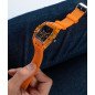 Reloj GUESS Phoenix Hombre - Cronógrafo Brazalete de Silicona Naranja - Esfera Negra | 5 ATM | GW0203G10 Reloj GUESS Phoenix Hombre - Cronógrafo Brazalete de Silicona Naranja - Esfera Negra | 5 ATM | GW0203G10