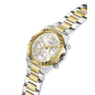Reloj GUESS Equality Mujer - Cronógrafo Brazalete de Acero Bicolor IP Dorado - Bisel Oro y Esfera Plateada | 5 ATM | GW0769L3 Reloj GUESS Equality Mujer - Cronógrafo Brazalete de Acero Bicolor IP Dorado - Bisel Oro y Esfera Plateada | 5 ATM | GW0769L3