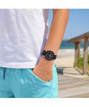 Reloj MAREA Niños - Comunión Analógico Brazalete y Esfera Negra 5 ATM - Altavoz Bluetooth de Regalo | B35384/1