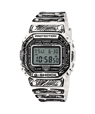 Reloj G-SHOCK x Joshua Vides Unisex - Edición Especial con Diseño Monocromo - Resistente a Golpes | 20 BAR | DW-5600JV-7ER