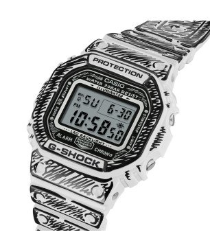 Reloj G-SHOCK x Joshua Vides Unisex - Edición Especial con Diseño Monocromo - Resistente a Golpes | 20 BAR | DW-5600JV-7ER