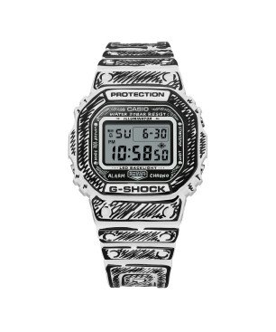 Reloj G-SHOCK x Joshua Vides Unisex - Edición Especial con Diseño Monocromo - Resistente a Golpes | 20 BAR | DW-5600JV-7ER