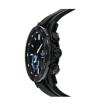 Reloj Casio EDIFICE Sospensione Hombre - Smartphone Link - Brazalete Resina Reforzada - Esfera Negra / Azul | ECB-40PB-1AEF