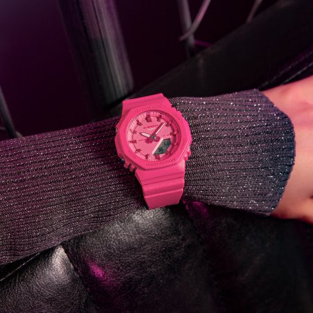 Reloj G-SHOCK Unisex - Brazalete de Resina y Esfera Rosa - Resistente a Golpes | 20 BAR | GMA-P2100PP-4AER