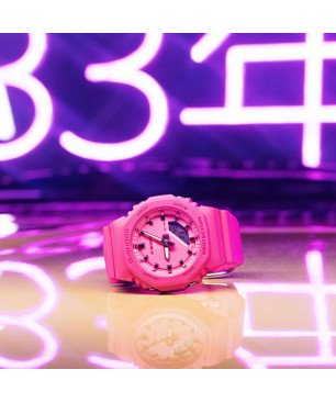Reloj G-SHOCK Unisex - Brazalete de Resina y Esfera Rosa - Resistente a Golpes | 20 BAR | GMA-P2100PP-4AER