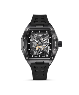 Reloj POLICE Batman Black Hombre - Edición Limitada - Brazalete de Silicona y Esfera 3D Acero IP Negro | 5 ATM | PEWGM0075301