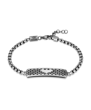 Pulsera POLICE Batarang Hombre - Edición Limitada - Eslabones de Acero con Placa Central BATMAN | PEAGB0042101