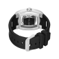 Reloj POLICE Cranium Hombre - Brazalete Silicona Negra - Esfera con Calavera Calada en Plata y Cristales | 5 ATM | PEWJM0081301