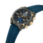 Reloj POLICE Norwood Navy Hombre - Brazalete de Silicona Azul con Esfera Cronógrafo Azul / Oro | 5 ATM | PEWGQ0040001M