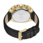 Reloj POLICE Norwood Hombre - Cronógrafo Brazalete de Piel Color Negro y Caja Acero IP Dorado | 5 ATM | PEWJF2226801