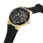 Reloj POLICE Salkantay Hombre - Cronógrafo Brazalete de Silicona y Dial Negro - Caja de Acero IP Dorado | 5 ATM | PEWJQ2203241