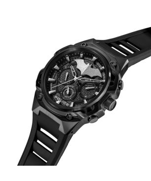Set Reloj + Pulsera POLICE Crusader Hombre - Edición Limitada BATMAN - Diseño Murciélago IP Negro | 5 ATM | PEWGQ0089901-SET