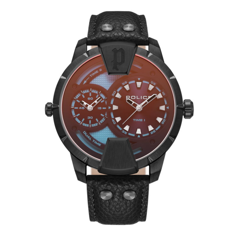 Reloj POLICE Huntley Hombre - Cronógrafo Brazalete de Piel - Dial Negro con Esfera Efecto Tornasol | 5 ATM | PEWJA0022001 Reloj POLICE Huntley Hombre - Cronógrafo Brazalete de Piel - Dial Negro con Esfera Efecto Tornasol | 5 ATM | PEWJA0022001