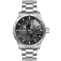 Reloj POLICE Neist Hombre - Brazalete de Acero Plateado - Esfera Negra con Detalle Calavera | 5 ATM | PL.15715JS-78M Reloj POLICE Neist Hombre - Brazalete de Acero Plateado - Esfera Negra con Detalle Calavera | 5 ATM | PL.15715JS-78M