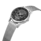 Reloj POLICE Rissington Hombre - Brazalete de Acero Malla Milanesa - Esfera Negra con Calavera Gris | 5 ATM | PEWJG2227902