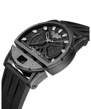 Reloj POLICE Batman Forever Hombre - Edición Limitada - Brazalete de Silicona y Esfera Negra Murciélago | 5 ATM | PEWGN0075401