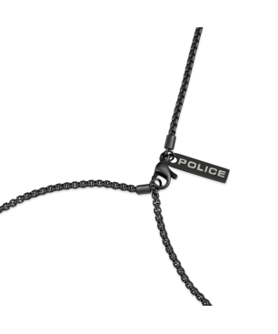 Collar POLICE Bat-Shield Batman Hombre - Edición Limitada - Cadena Acero IP Negro y Doble Placa Murciélago | PEAGN0080702