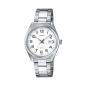 Reloj CASIO Hombre -  Analógico Correa Acero Inoxidable y Esfera Blanca | 5 ATM | LTP-1302PD-7BVEG