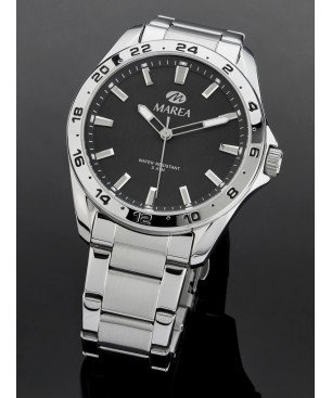 Reloj MAREA Hombre - Brazalete de Acero y Caja de 44mm - Esfera Color Gris Oscuro | 5 ATM | B54238/2