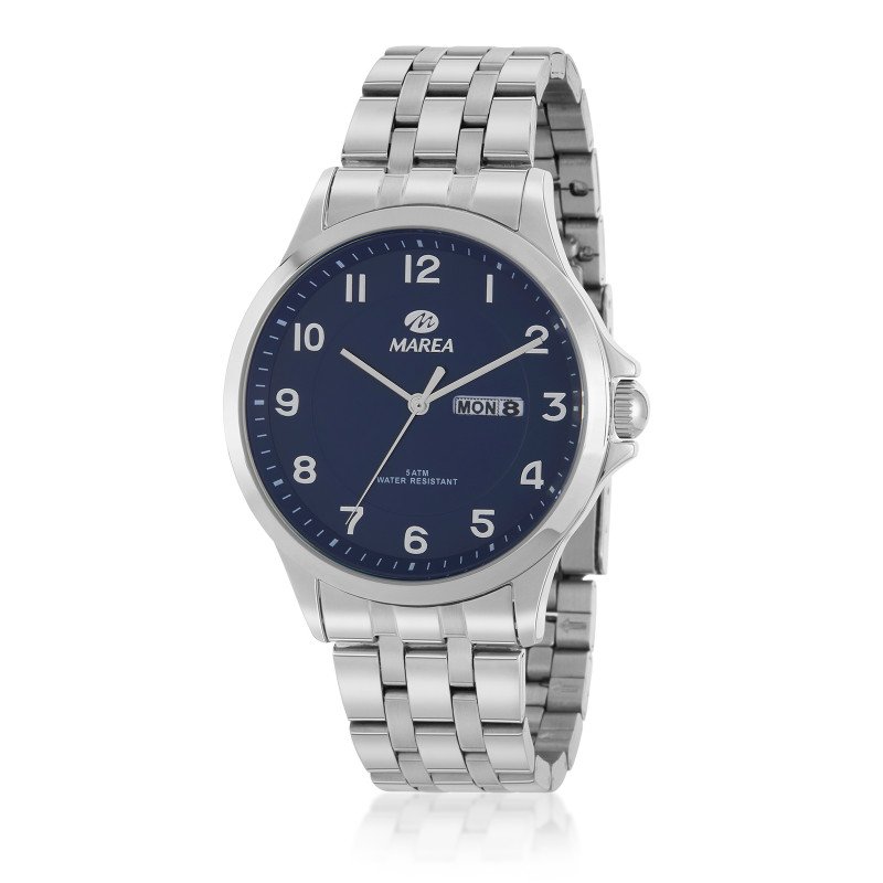 Reloj MAREA Hombre - Brazalete de Acero y Caja de 40mm - Esfera Color Azul Marino | 5 ATM | B36200/2 Reloj MAREA Hombre - Brazalete de Acero y Caja de 40mm - Esfera Color Azul Marino | 5 ATM | B36200/2