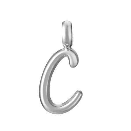 Charm VICEROY Chic Mujer - Letra C de Acero Plateado Para Colgante | 1,5 cm | 15212M01000C