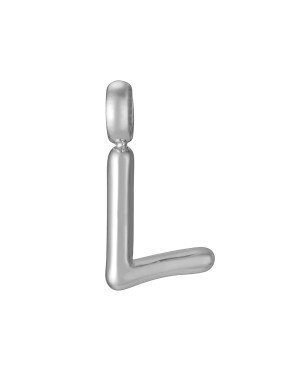 Charm VICEROY Chic Mujer - Letra L Acero Plateado Para Colgante | 1,5 cm | 15212M01000L