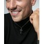Collar VICEROY Air Hombre - Cadena con Colgante de Cruz - Acero Plateado | 50 +5 cm | 14212C01000