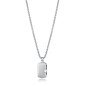 Collar VICEROY Beat Hombre - Cadena con Colgante Placa de Acero Plateado | 55 +5 cm | 14390C01000