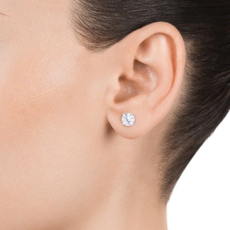 Pendientes VICEROY Elegant Mujer - Joyas de Plata de Ley y Circonitas | 7mm | 21000E000-30