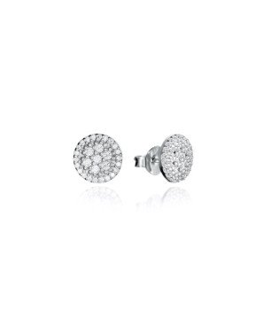 Pendientes VICEROY Clásica Mujer - Plata de Ley con Forma de Disco y Circonitas | 10mm | 71040E000-10