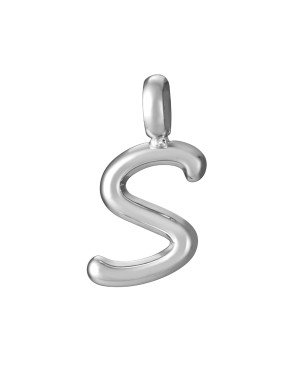 Charm VICEROY Chic Mujer - Letra S de Acero Para Colgante | 1,5 cm | 15212M01000S